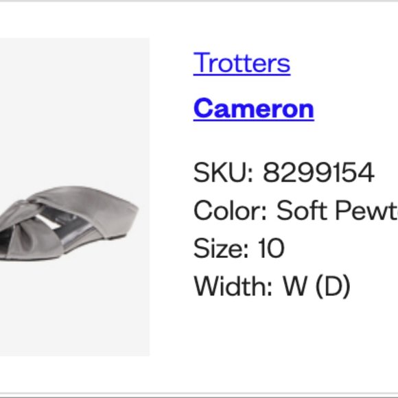 Stylish Comfort-Trotters Cameron-in Soft Pewter-10W - Picture 7 of 7